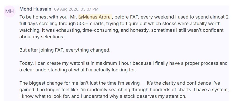 Fast & Fortunate 2.0 student testimonial