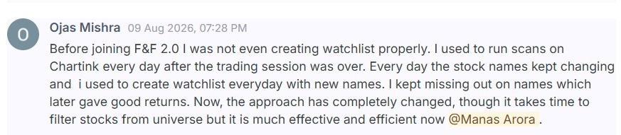 Fast & Fortunate 2.0 student testimonial